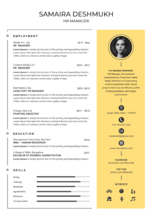 Elegant Resume Design 107