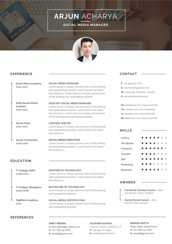 Elegant Resume Design 106