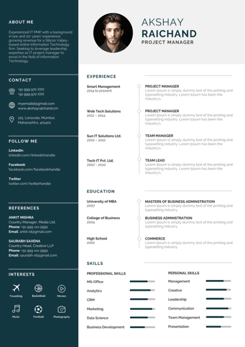 Elegant Resume Design 102 | Rezumefy